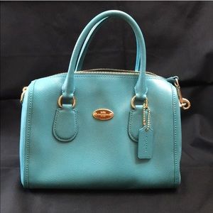 Coach Blue Crossbody top handle bag